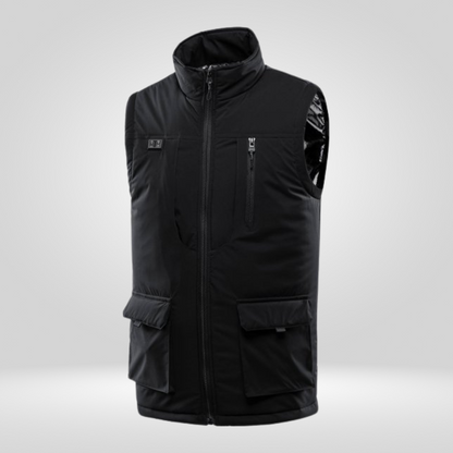 Gilet Chauffant à Onze Zones - Noir - gilet chauffant - Gilet Chauffant à Onze Zones Noir pour un Confort Optimal