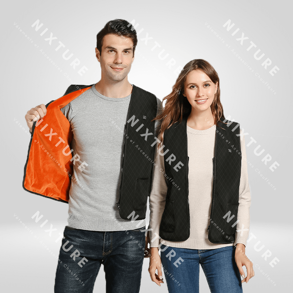 Gilet Chauffant Velours -  gilet en velours - Gilet Chauffant Velours pour un Confort Optimal