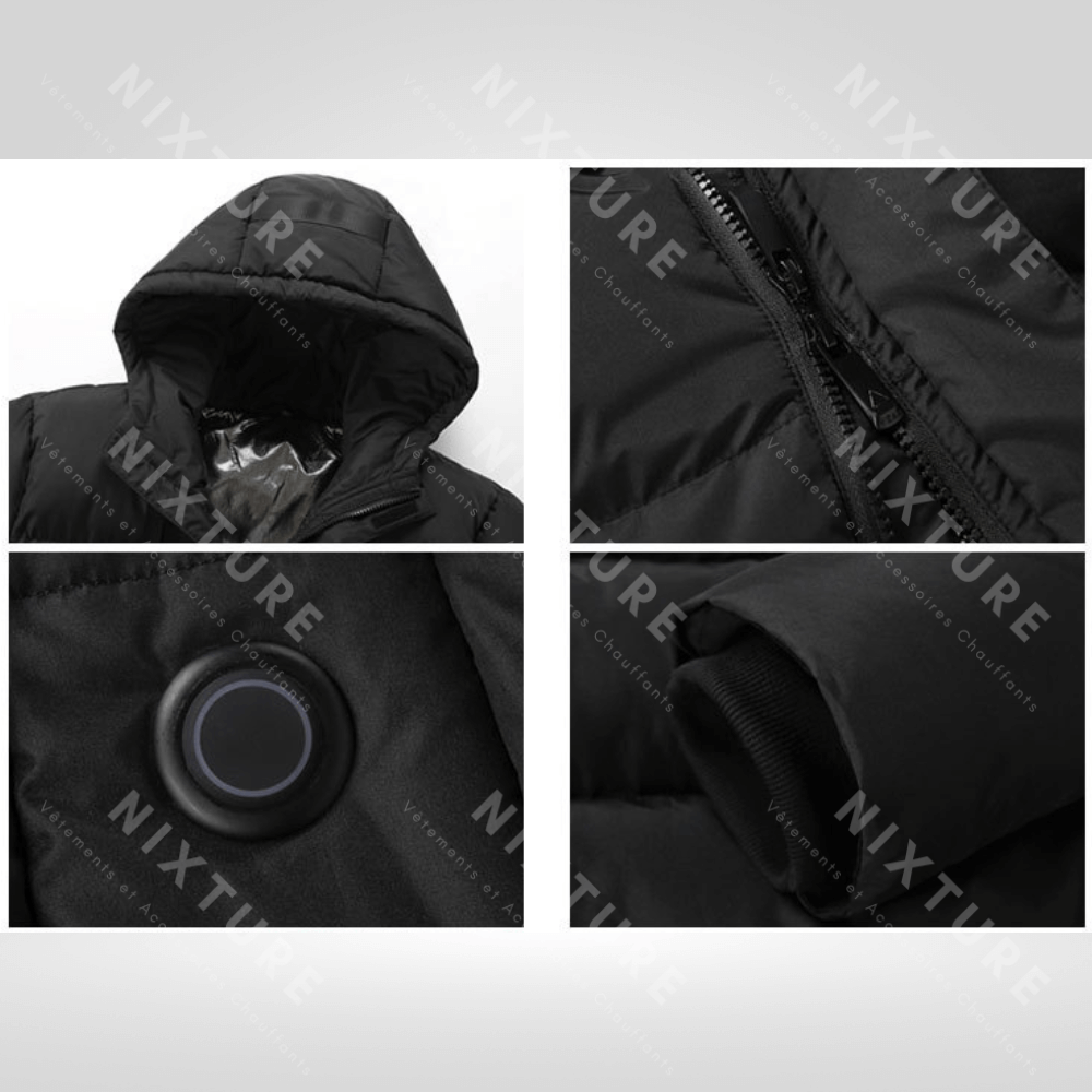 Manteau Doudoune Chauffante - Bleu -  manteau en graphène - Manteau Doudoune Chauffante Bleu pour l'hiver