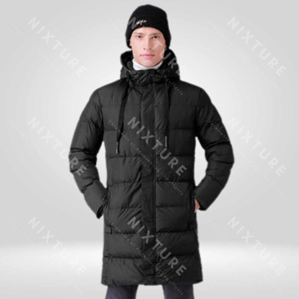 Manteau Doudoune Chauffante - Noir -  doudoune - Manteau Doudoune Chauffante Noir pour un Hiver Confortable