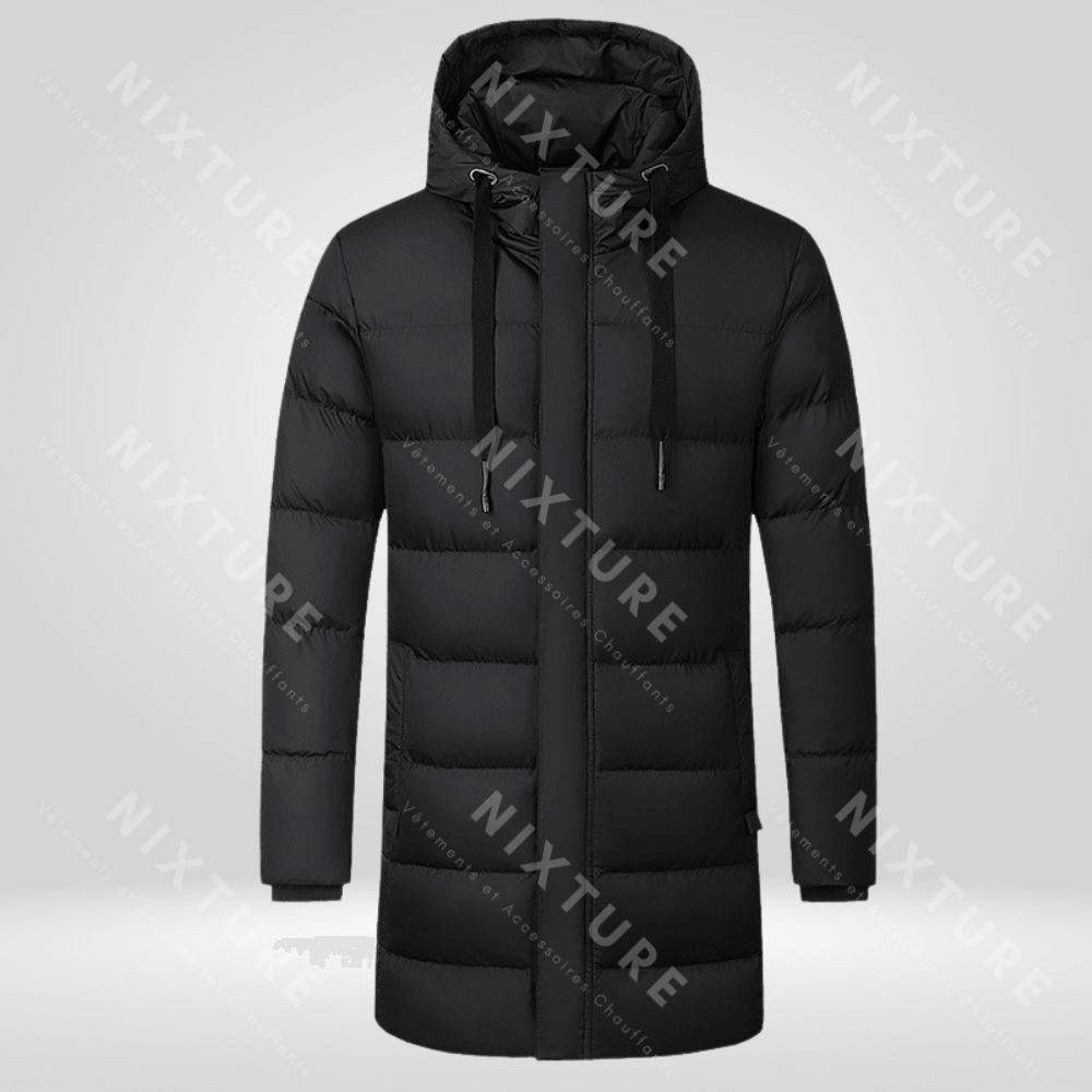 Manteau Doudoune Chauffante - Noir -  mode extérieure - Manteau Doudoune Chauffante Noir pour un Hiver Confortable