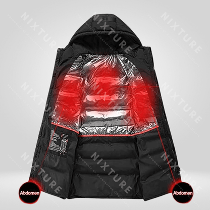 Manteau Doudoune Chauffante - Noir -  vêtement chaud - Manteau Doudoune Chauffante Noir pour un Hiver Confortable