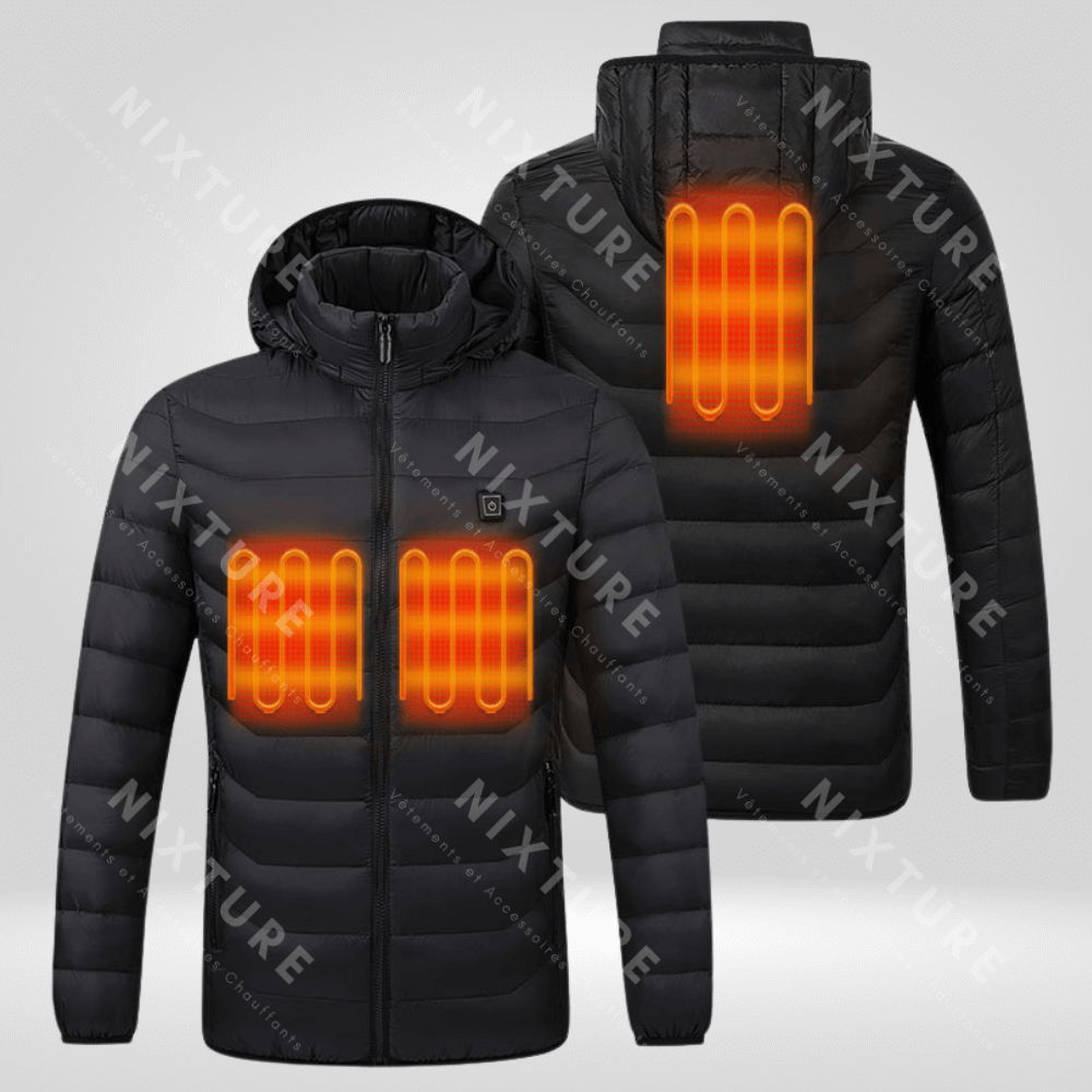 Nixture Doudoune Chauffante - Noir -  doudoune légère - Doudoune Chauffante Noire pour un Hiver Confortable