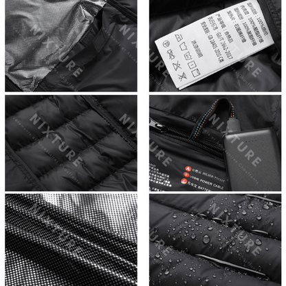 Nixture Doudoune Chauffante - Noir -  hiver - Doudoune Chauffante Noire pour un Hiver Confortable