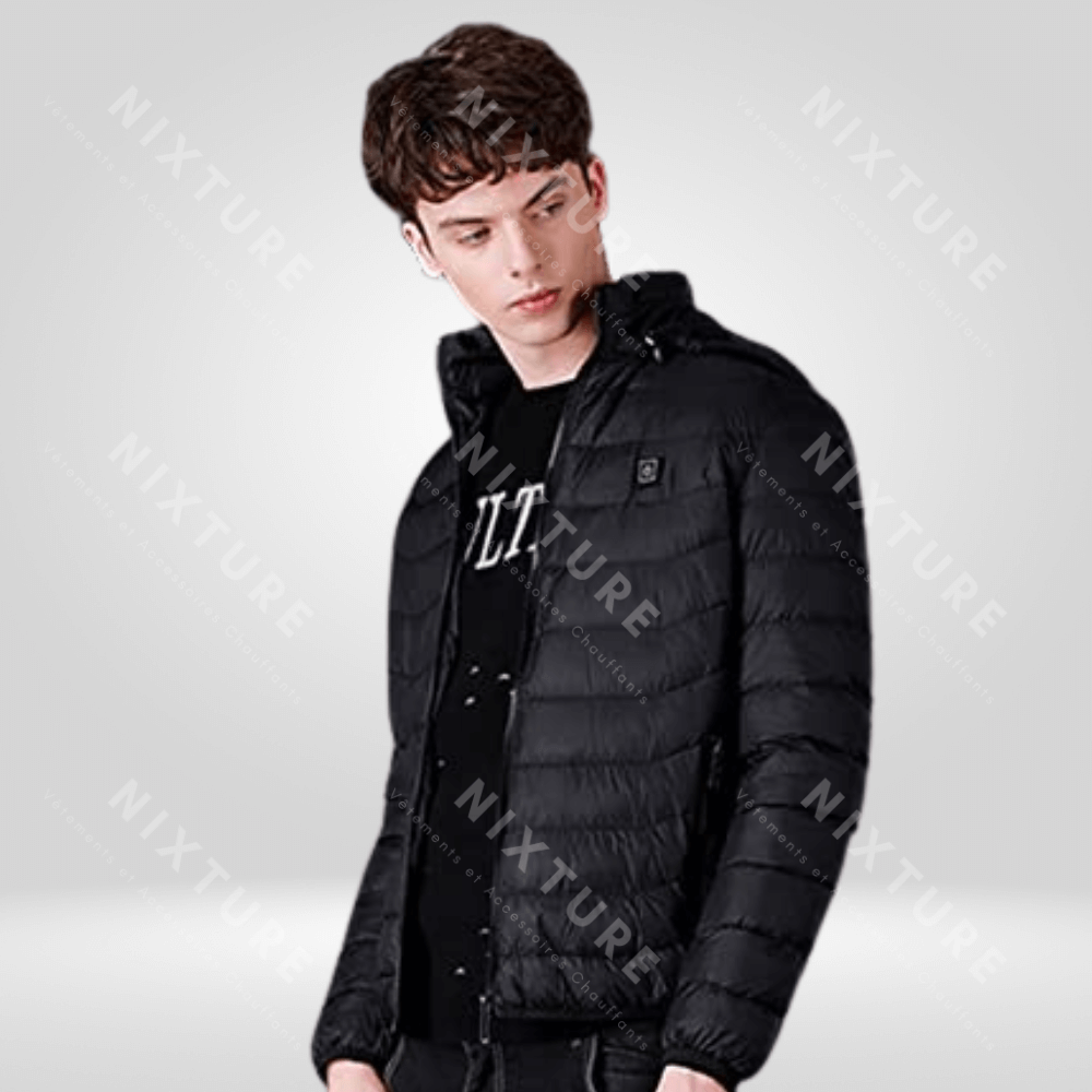 Nixture Doudoune Chauffante - Noir - vêtement chaud - Doudoune Chauffante Noire pour un Hiver Confortable