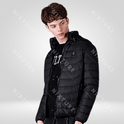 Nixture Doudoune Chauffante - Noir - vêtement chaud - Doudoune Chauffante Noire pour un Hiver Confortable