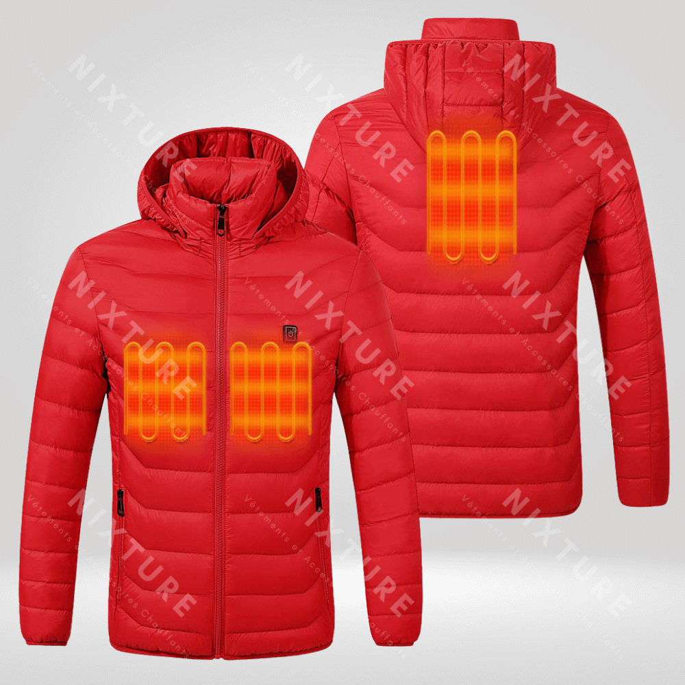 Nixture Doudoune Chauffante - Rouge -  doudoune hiver - Doudoune Chauffante Rouge Confort et Élégance