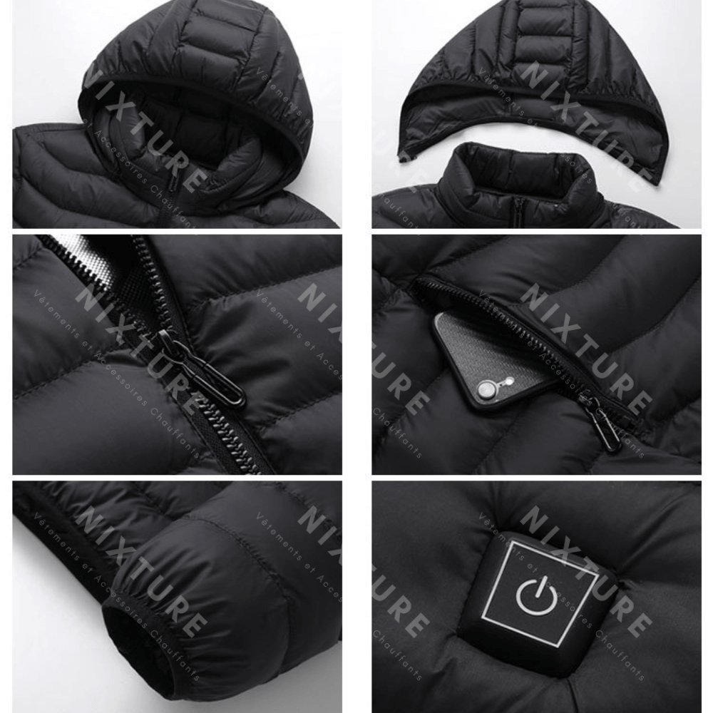 Nixture Doudoune Chauffante - Rouge -  techwear - Doudoune Chauffante Rouge Confort et Élégance