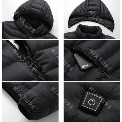 Nixture Doudoune Chauffante - Rouge -  techwear - Doudoune Chauffante Rouge Confort et Élégance