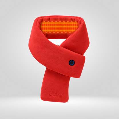 Tour de Cou Chauffant - Rouge - cache cou rechargeable - Tour de cou chauffant rouge pour un confort optimal