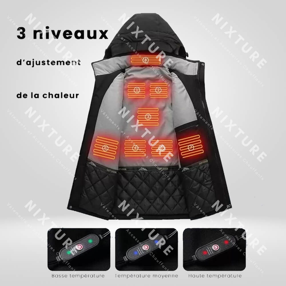 Veste Chauffante Impermeable -  vêtement extérieur - Veste Chauffante Impermeable pour un Confort Optimal
