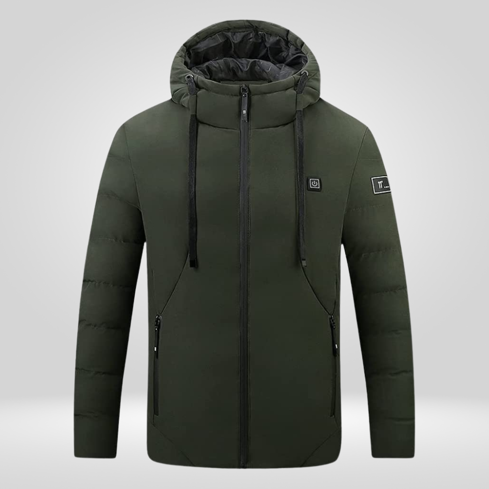 Veste chauffante électrique USB - Armée Verte - veste chauffante - Veste chauffante électrique USB armée verte pour le froid