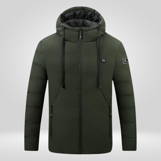 Veste chauffante électrique USB - Armée Verte - veste chauffante - Veste chauffante électrique USB armée verte pour le froid