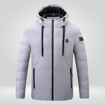 Veste chauffante électrique USB - Gris Clair - veste chauffante - Veste chauffante électrique USB gris clair pour un confort optimal