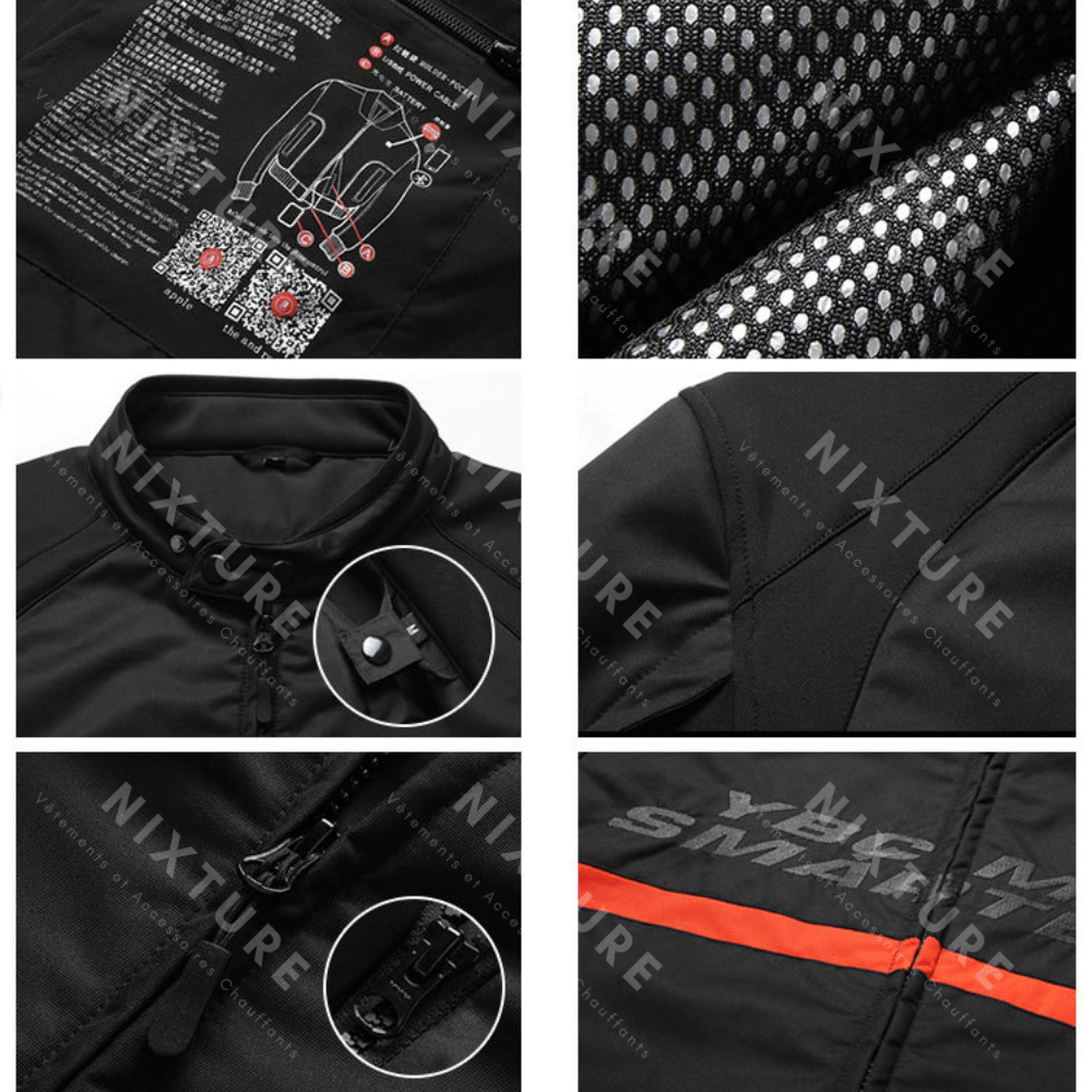 Veste de Moto Chauffante - veste chauffante homme - Veste de Moto Chauffante avec Technologie Avancée
