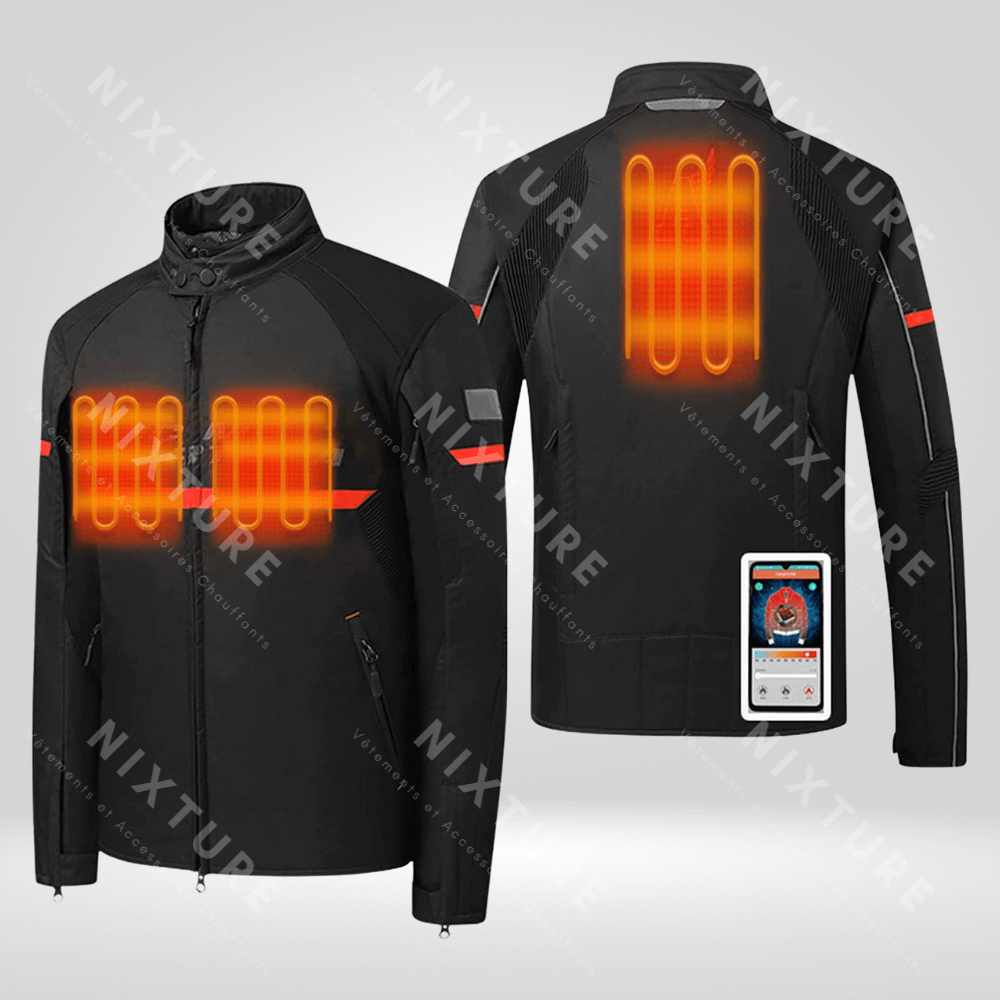 Veste de Moto Chauffante -  veste imperméable - Veste de Moto Chauffante avec Technologie Avancée